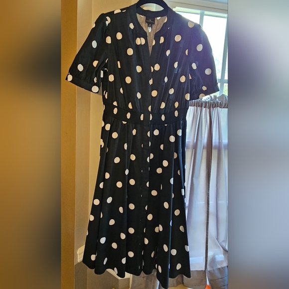 Worthington Polka Dot Dress - Picture 2 of 6
